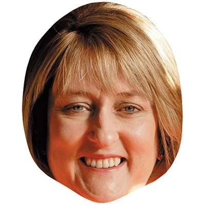 Image of Jacqui Smith (Smile) Celebrity Mask, Flat Card Face, Fancy Dress Mask