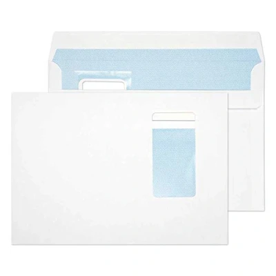 Image of Blake Purely Everyday C5 162 x 229 mm 100 gsm Self Seal Wallet Portrait Window Envelopes (6805PW) White Pack of 500