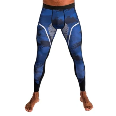 Image of Venum Men&#039;s Electron 3.0 Spats Leggings, Blue, Large