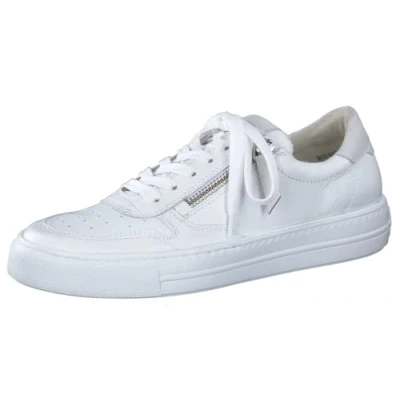 Image of Paul Green Womens M.Calf/R.Nubuk Sneakers, White Weiß Offwhite 003, 4.5 UK