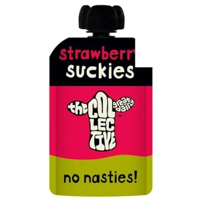 Image of The Collective Suckies Strawberry Yoghurt 100gr x 10 Pack