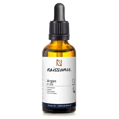 Image of Naissance Argan Oil (no. 228) 50ml Natural Growth Hair Mask, Anti Ageing, Antioxidant Moisturiser &amp; Conditioner for Face, Skin, Beard Cuticles Hands