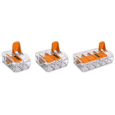 Image of WAGO 221 412 x50, 413 x30, 415 x20 Splicing Connector Conductors 0.14 4 mm². Compact Design with Lever by Gas N Pow3r