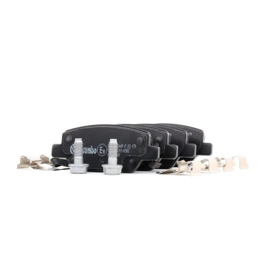 Image of 77367717 brake pad set BREMBO P 23 179 with acoustic wear warning caliper screws accessories FIAT: Tipo Hatchback, Estate