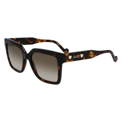 Image of LIU JO Sunglasses, Women&#039;s, Size: 53, Tortoise