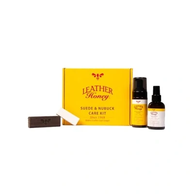 Image of LEATHER Honey Suede &amp; Nubuck Care Kit: Cleaner, Protector, Brush Eraser: Clean, Protect Restore Shoes, Boots, Uggs, Furniture, Jackets, Bags and Apparel. Safe for Any Color