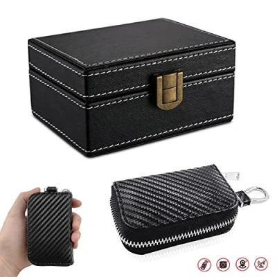 Image of FOVNOT Faraday Box for Car Keys, Key Signal Blocker RFID Blocking Keys with Pouch 1 Pack