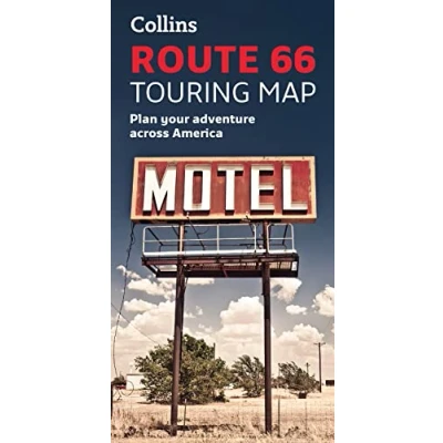 Image of Collins Route 66 Touring Map: Plan your adventure across America
