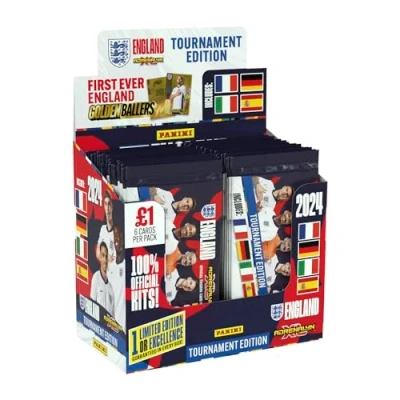 Image of Panini x50 Packs England Adrenalyn XL 2024 Official Tournament Edition Trading Cards x50, Mixed