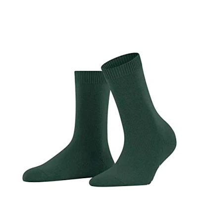 Image of FALKE Women&#039;s Cosy Wool W SO Thick Warm Plain 1 Pair Socks, Green (Hunter 7441), 2.5 5