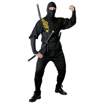 Image of Widmann 39194 Ninja costume, Black, XL