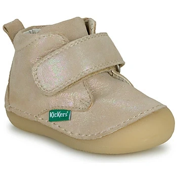 Image of Kickers Sabio Touchstrap shoes for kids, Size: 3K, Rose irise