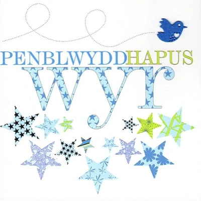 Image of Claire Giles Sherbet Sundaes Welsh Penblwydd Hapus Wyr/Grandson Birthday Card