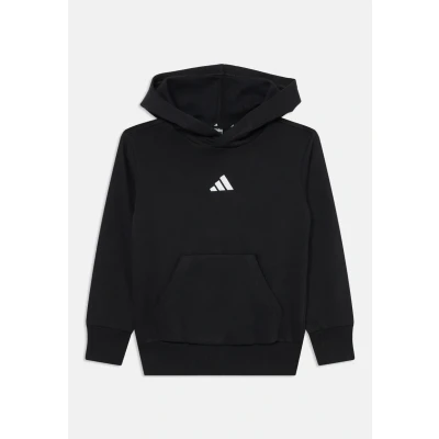Image of adidas Unisex Kids ESSENTIALS POCKET HOODIE, black/white, 7 8 Years
