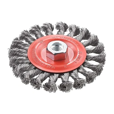 Image of kwb 115mm Disc Brush for Angle Grinders,Twisted, M14 Thread, Crimped HSS Steel Wire, Metal and Stone