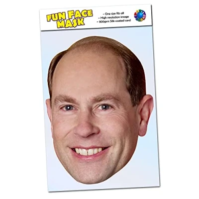 Image of Party People 1 x Prince Edward Celebrity Face Mask Ready To Wear