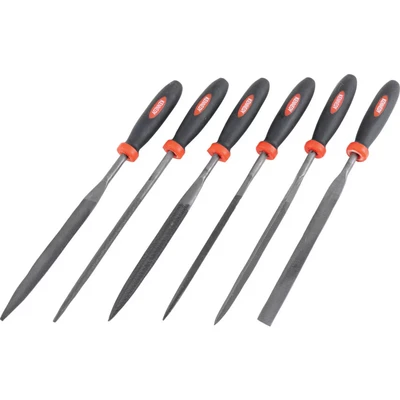 Image of 16cm (6.1/2&quot;) Cut 2 Assorted Needle File SET 6PCE