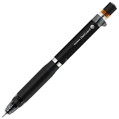 Image of ZEBRA Mechanical Pencil DelGuard Type ER 0.5mm, Black (P MA88 BK)