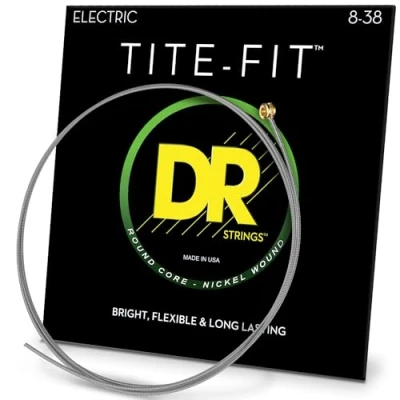 Image of DR Strings TITE FIT™ Nickel Plated Electric Guitar Strings: Extra Light 8 38