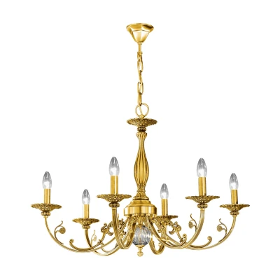 Image of Pisani Multi Arm Chandeliers 6 Light French Gold