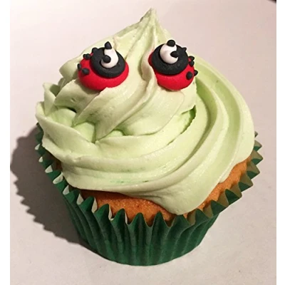 Image of 12 Sugar Mini Ladybirds Beautiful Edible Cake Decorations