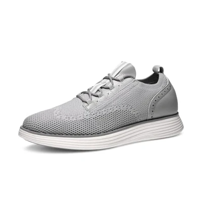 Image of Bruno Marc Lace Up Comfortable Fashion Shoes,Size 9,Grey,SBOX2414M
