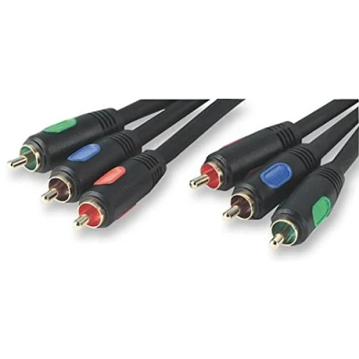Image of Pro Signal PSG00272 3x Phono (RCA) Male to Lead, 3m, Black