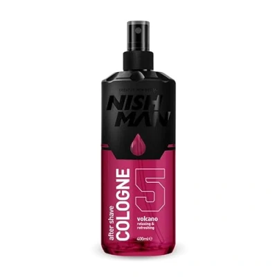 Image of NISHMAN Aftershave Men, Mens Cologne Volcano, 400 ml Relaxing Refreshing Aftershaving Spray Lotion for Men Moisturiser Face