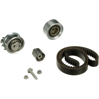 Image of 03G198119, 03G198119B Timing belt kit GATES FleetRunner Micro V Stretch Fit K015607XS AUDI: A4 B7 Saloon, Avant, A3 Sportback