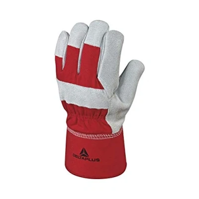 Image of Delta Plus DCTHI Heavy Duty Cowhide Split Leather Docker/Rigger Work Gloves