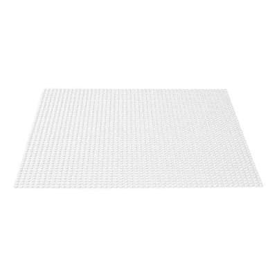 Image of LEGO Classic White Baseplate 11010 Creative Toy for Kids, Great Open Ended Imaginative Play Builders, New 2020 (1 Piece)