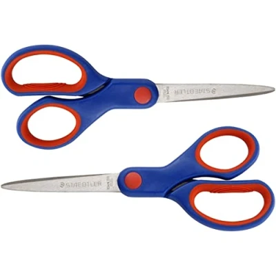 Image of Staedtler 965 17 NBK Noris Scissors for Children Right Handed 17cm Pack of 2