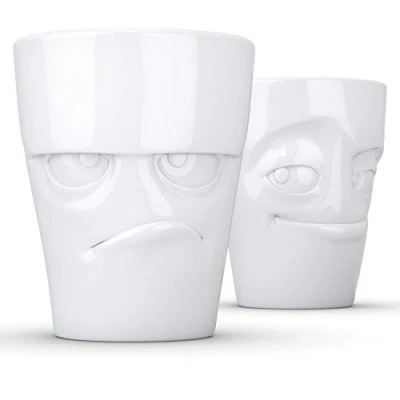 Image of Fiftyeight Beaker Set #1 Grumpy and Impish, White
