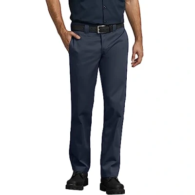 Image of Dickies Men&#039;s S/Stght Pant Workwear Trousers, Blue (Dark Navy), 30W 32L UK