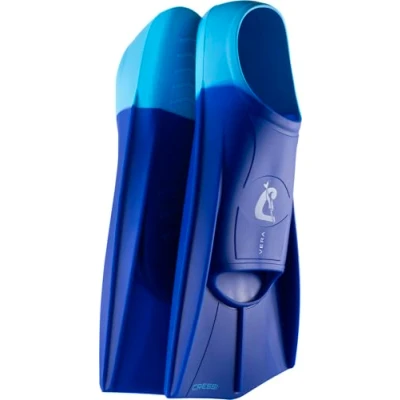 Image of CRESSI Vera Fins Blue/Azure XL Unisex 100% Silicone Short Closed Shoe Design, for Swimming, Open Water Training, Swimming Pool, Snorkelling, Diving, Blue/Azure, (EU 45/47)