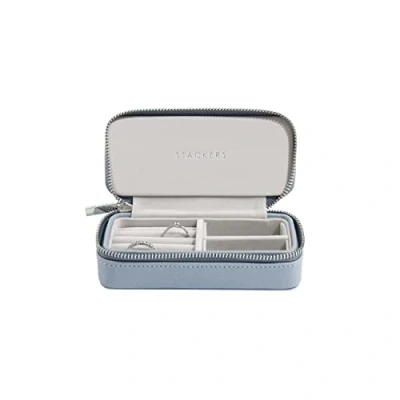 Image of Stackers Dusky Blue Medium Travel Jewellery Box