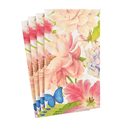 Image of Caspari Chelsea Garden Paper Guest Towel Napkins 15 Per Package