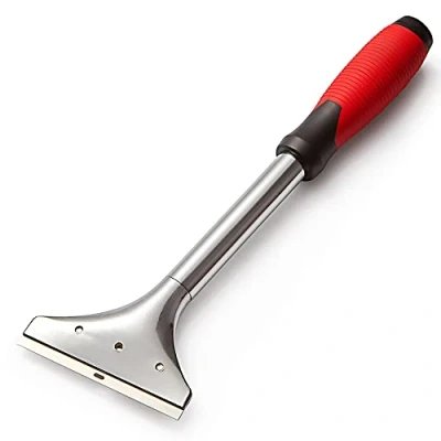 Image of DEKTON DT85967 Soft grip Heavy Duty Scraper, Black/Red, 4 inch, 25 Cm