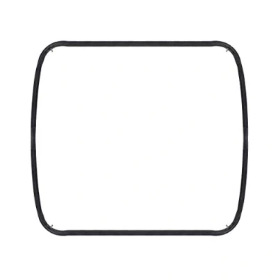 Image of SPARES2GO Rubber Door Seal with Corner Retainer Clips compatible Rangemaster Oven/Cooker