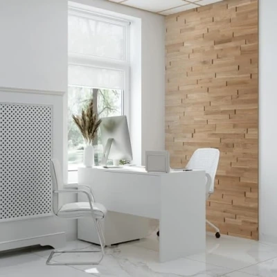 Image of Wooden Wall Cladding 3D Look Natural Oak Wood Panels by Design Model EGO (1m2)