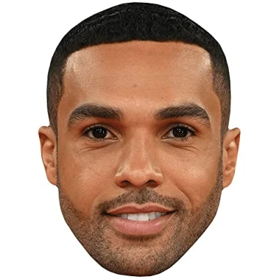 Image of Lucien Laviscount (Stubble) Celebrity Mask, Flat Card Face, Fancy Dress Mask