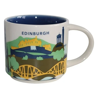 Image of STARBUCKS City Mug Coffee Cup Edinburgh Scotland Schottland Edinburg Pott Kaffee