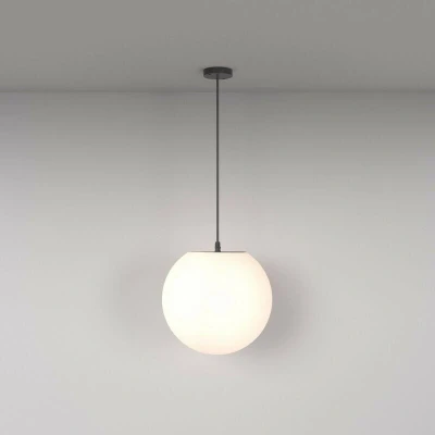 Image of Maytoni Erda Outdoor Globe Ceiling Light Black E27 IP54