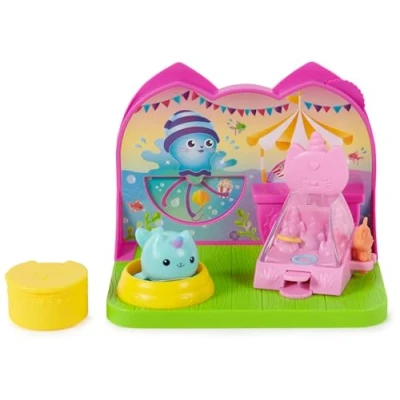 Image of DreamWorks Gabby’s Dollhouse, MerCat’s Spa Room Playset, with MerCat Toy Figure, Surprise Toys and Dollhouse Furniture, Kids’ for Girls Boys 3+