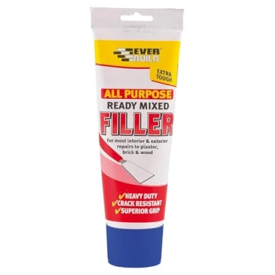 Image of Everbuild All Purpose Ready Mixed Filler Interior And Exterior Use Dries White 330g Tube