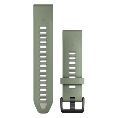 Image of Garmin QuickFit® 20 Silicone Strap One Size, Green Durable &amp; Comfortable for Running