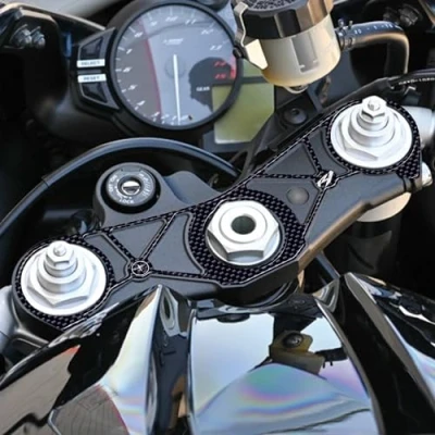 Image of labelbike 3D Sticker for Fork Plate Protection Compatible with Yamaha YZF R1 2009 2011