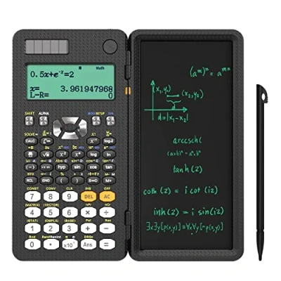 Image of NEWYES Engineering Scientific Calculator with Writing Tablet, 417 Function Solar Battery, Professional Upgraded 991ES Plus Portable Notepad Back to School Supplies for Student, Teacher