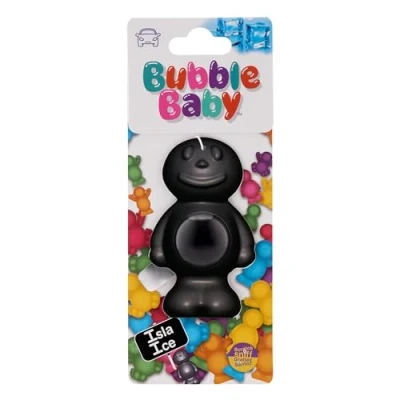 Image of BUBBLEBABY Cool Ice Fragrance Carded Liquid Membrane Car Air Freshener And Odour Eliminator (Pack of 1), Lemon