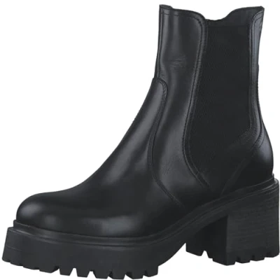 Image of Tamaris Women&#039;s 1 26486 41 Ankle Boot, Black (Black Leather), 6.5 UK